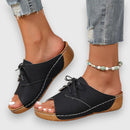 Gesine - Bequeme Vintage Sandalen mit offener Zehenpartie und rutschfester Sohle