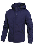 Felix - Langärmelige Winddicht Kapuze Jacke Mit Taschen