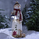 SnowGlow - Stilvolle solarbetriebene Schneelaterne mit LED Glühbirnen