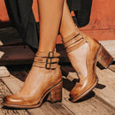 Ingrid – Stylische Schnallenabsatz Sandalen mit rutschfeste Sohle und schlankes Entwerfen