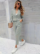 Emmi - Langärmelig Blazer Mit Hose Zweiteiliges Set
