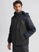 Anselm - Langärmelig Wasserdicht Kapuze Jacke Mit Reißverschluß