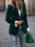 Tabea - Lässiger Reverskragen Blazer mit langen Ärmeln und Taschen