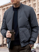 Felix - Langärmelig Baseball Kragen Jacke Mit Reißverschluß
