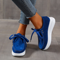 Hanna - Bequeme dicke Wildlederschuhe mit rutschfester Sohle