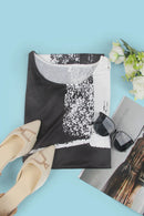 Maya - Stylisches Kleid Mit O Ausschnitt Und Kurzen Ärmeln