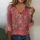 Dahlia - Boho Elegance Top Mit Langen Ärmeln