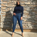 Frieda – Lässige Hohe Taille Schlanke Passform Knöchellange Hose mit Knopfta