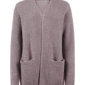 Silke – Vorne offener Langarm Strickjacke mit Taschen und lockerer Passform