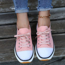 Gisela - Stylische Sneakers mit dicker Sohle und verstellbaren Schnürsenkeln