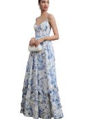 Grace - Stylisches Maxikleid mit hohem Schlitz und floralen Prints