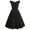 Selina – Modisches Schulterfrei Midikleid für einen eleganten Look