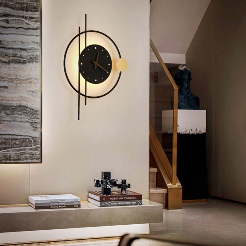 Moderne LED-Wanduhr für stilvolle Beleuchtung