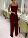 Taissa - Modischer Jumpsuit mit Röhrenoberteil und ärmellosem Gestaltung