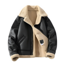Louis - Langärmelig Pelz Auskleidung Jacke Mit Reißverschluß
