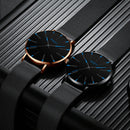 Anton – Einzigartige rundem Zifferblatt Uhr mit  verstellbarem Armband