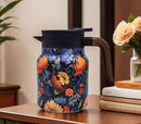 TeaGlide - Tee Thermoskanne mit floralem Vintage Muster und langanhaltender Wärmespeicherung