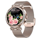 GlamTech - Luxus Diamanten Zifferblatt Multifunktional Runde Smart Uhren