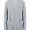 Silke – Vorne offener Langarm Strickjacke mit Taschen und lockerer Passform