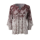 Noreen - Elegante Bluse mit V-Ausschnitt und langen Ärmeln