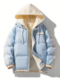 Freya - Langärmelige Reißverschluss Kapuze Pufferjacke Mit Taschen