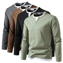 Adam - Lässiger Langärmelig V Ausschnitt Pullover
