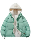 Carl - Langärmelige Vlies Kapuze Jacke Mit Taschen