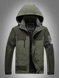 Adam - Langärmelig Wasserdicht Kapuze Jacke Mit Taschen