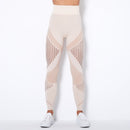Isabel – Atmungsaktive Leggings mit hoher Taille und Streifen für Komfort und Stil