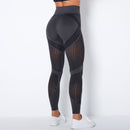Isabel – Atmungsaktive Leggings mit hoher Taille und Streifen für Komfort und Stil