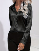 Silke - Lässige locker sitzende Bluse mit langen Ärmeln