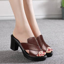 Hedda – Stylische Hoher Absatz Sandalen mit rutschfester Sohle und gepolstertem Fußbett