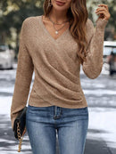 Isabell - Bequemer Pullover mit V Ausschnitt und langen Ärmeln
