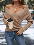 Isabell - Bequemer Pullover mit V Ausschnitt und langen Ärmeln