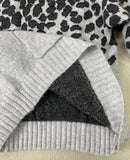 Leona – Eleganter Pullover Mit Leopardenmuster Und Langen Ärmeln