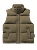 Otto - Warm Ärmellos Puffer Strickjacke Mit Taschen