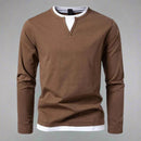 Adam - Lässiger Langärmelig V Ausschnitt Pullover