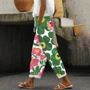 FloralBloom - Hose Mit BlumenDruck