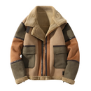 Louis - Langärmelig Pelz Auskleidung Jacke Mit Reißverschluß