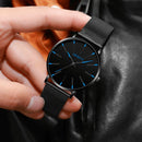 Anton – Einzigartige rundem Zifferblatt Uhr mit  verstellbarem Armband