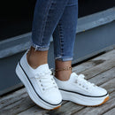 Gisela - Stylische Sneakers mit dicker Sohle und verstellbaren Schnürsenkeln