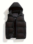 Leo - Warm Ärmellos Kapuze Jacke Mit Reißverschluß