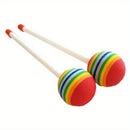 Lollipop - Buntes Trommelset mit verspielten Motiven und weichen Trommelstöcken für Kinder