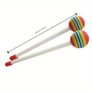Lollipop - Buntes Trommelset mit verspielten Motiven und weichen Trommelstöcken für Kinder