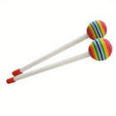 Lollipop - Buntes Trommelset mit verspielten Motiven und weichen Trommelstöcken für Kinder