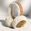 FurMuff – Braune flauschige Ohrenschützer mit weichem Futter und umlaufender Passform