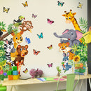 WildWalls - Tierische Wanddekoration Lustige und spielerische Aufkleber für Kinderzimmerdekoration