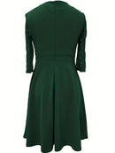 Emma – Elegantes Kleid mit langen Ärmeln und quadratischem Ausschnitt