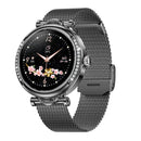 GlamTech - Luxus Diamanten Zifferblatt Multifunktional Runde Smart Uhren