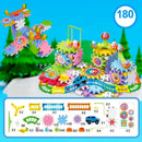 MechBuild – Pädagogisches Zahnrad Block Spielset für Kinder mit Zahnrädern und Bausteinen